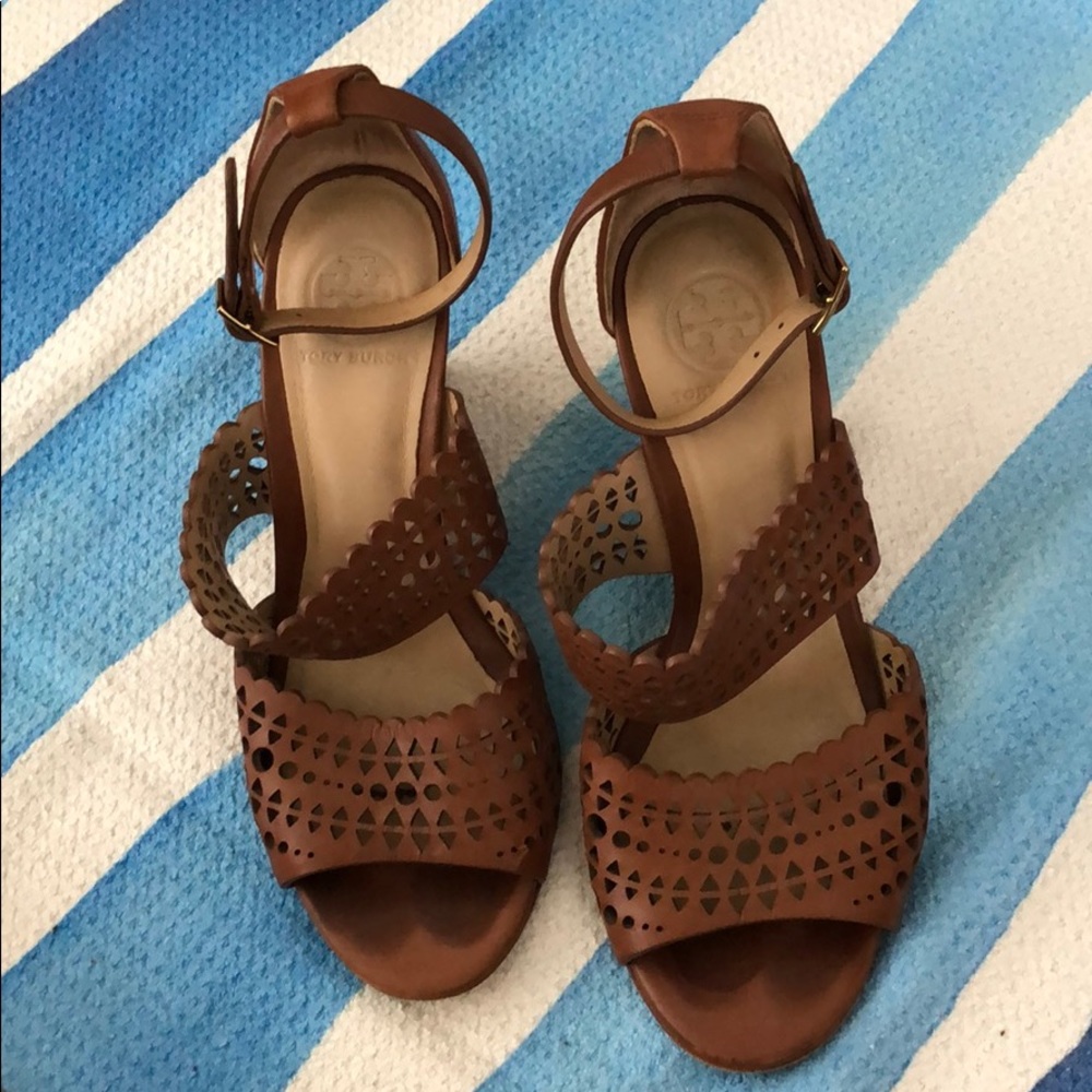 Tory Burch Gladiator Perforated wedge